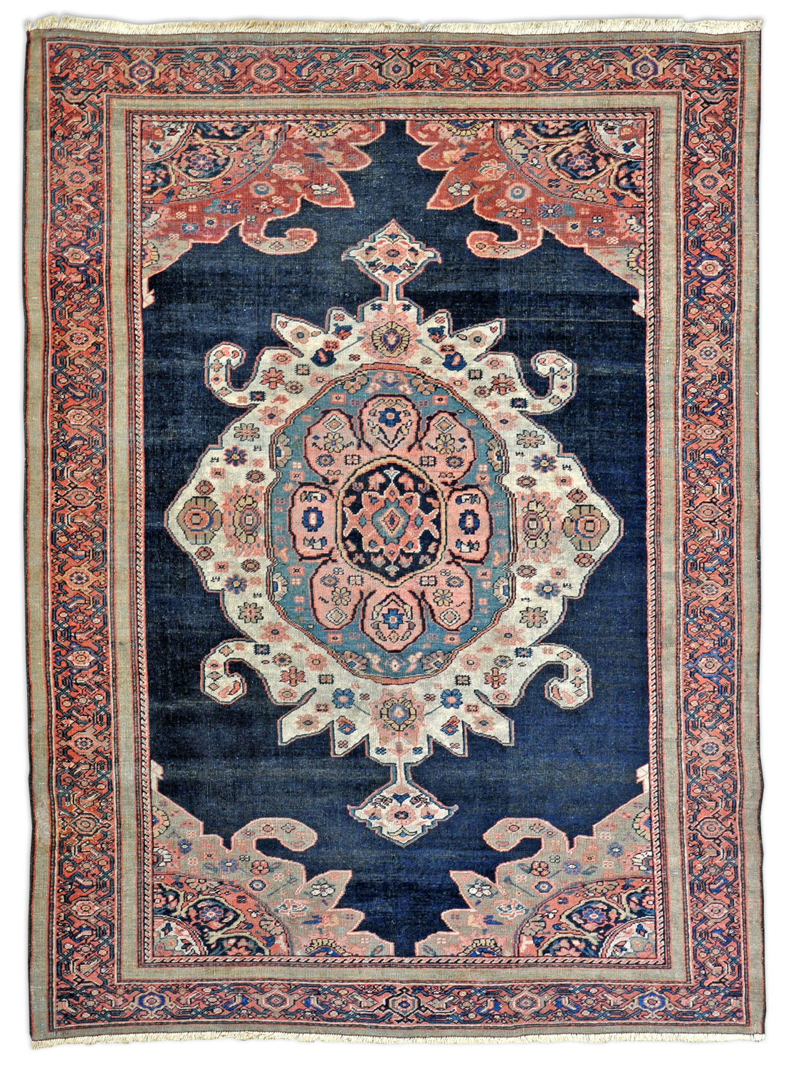 Farahan Perserteppich antik | blau