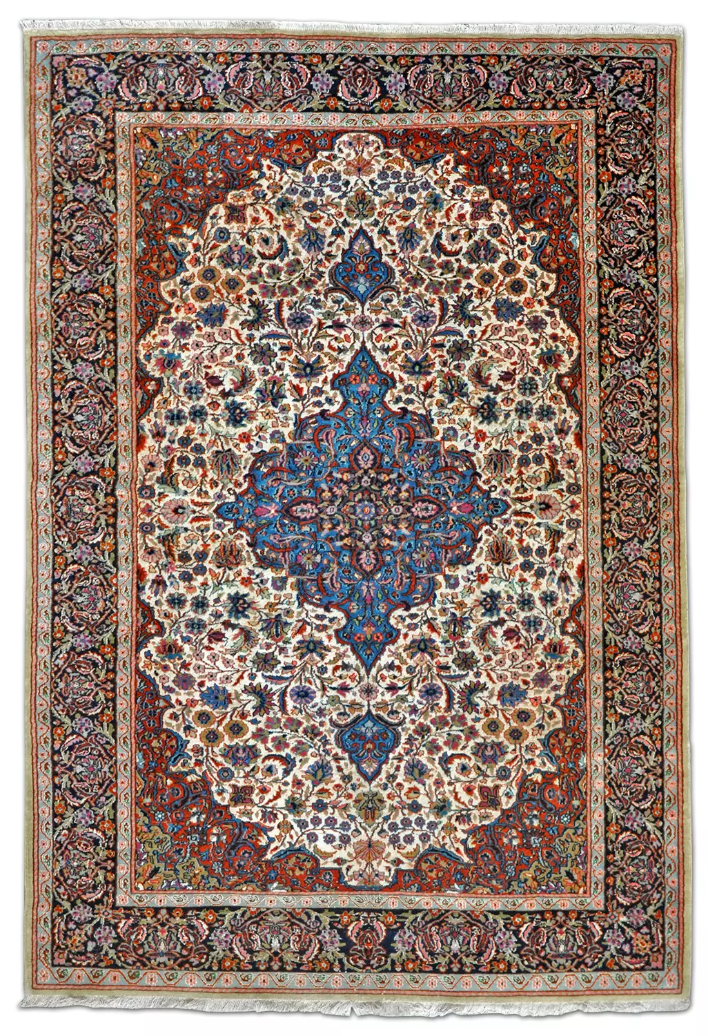 Seiden-Keshan Teppich Pakistan | Floral