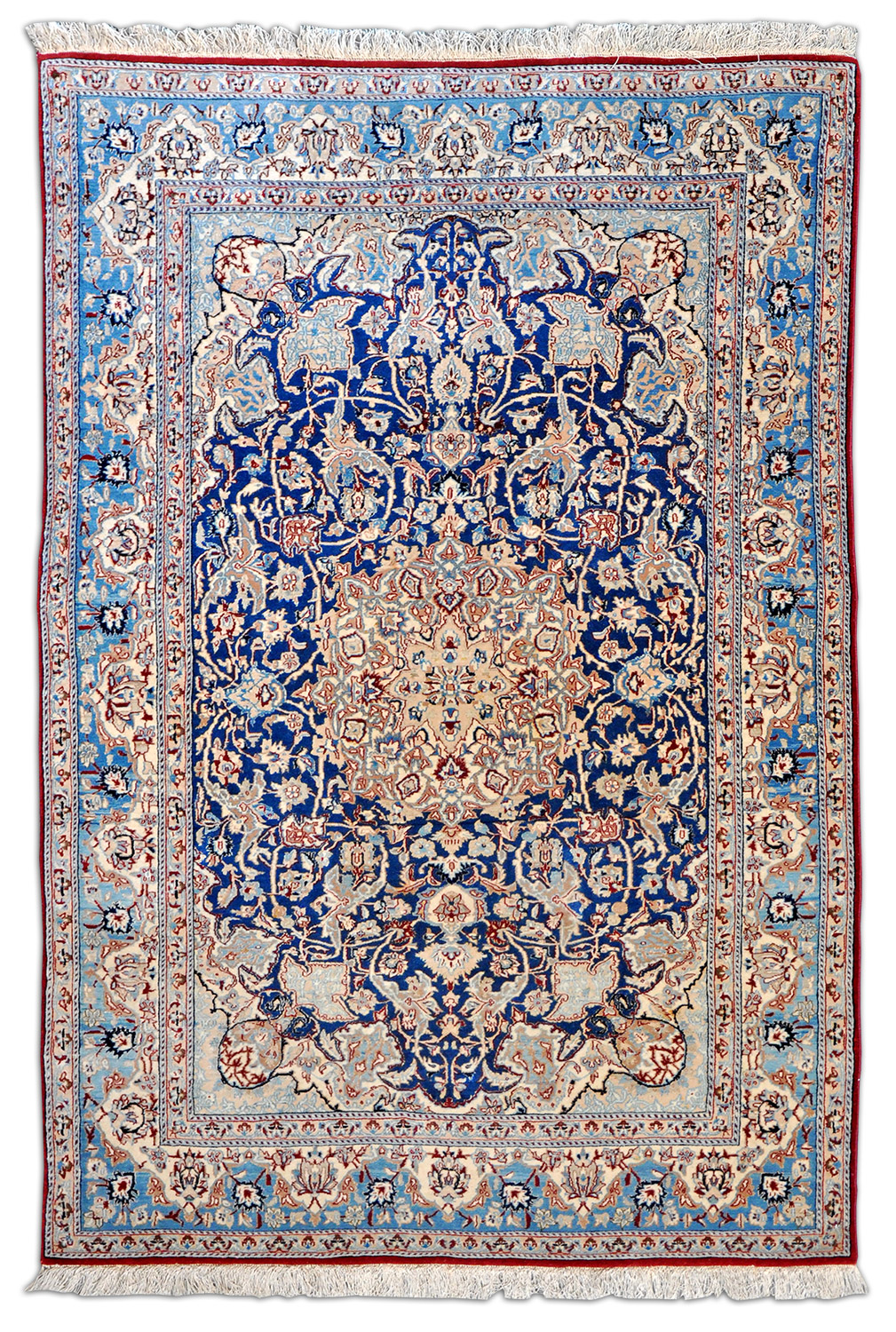 Isfahan Perserteppich neu | Baumwollkette